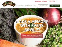 Tablet Screenshot of originalsoupman.com